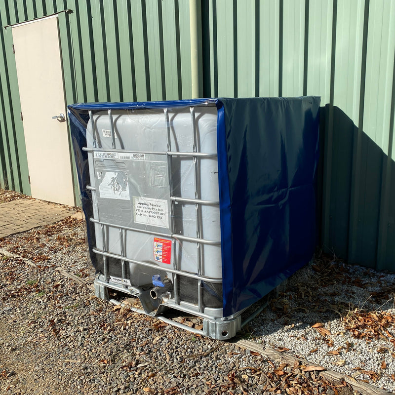 IBC Cover with a clear front panel